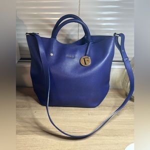 Furla Blue Tote Bag